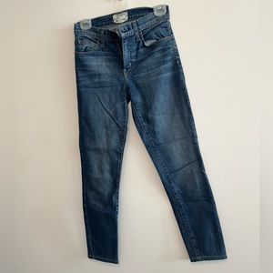 Blue High Waisted Jeans | Cotton | by Current/Elliott